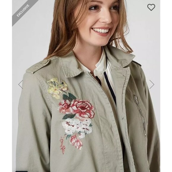 Buckle BKE Floral Embroidered Jacket XS - Picture 5 of 5